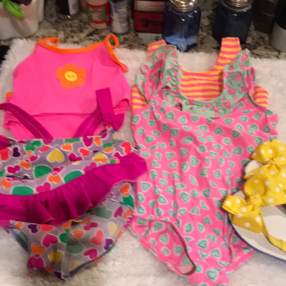 Various items in a pool package